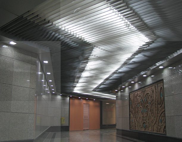 سقف کاذب ایستگاه متروی شریعتی